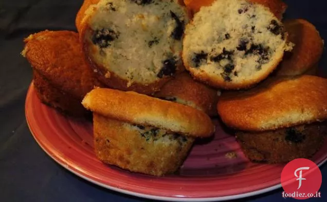 Muffin alla crema di formaggio e mirtilli