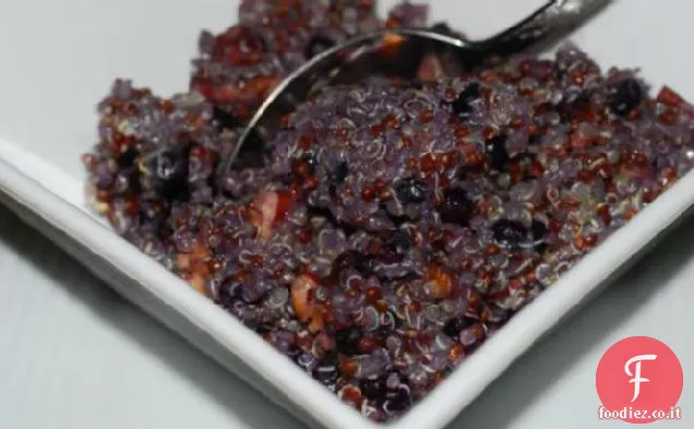 Mirtillo selvatico & Maple Colazione Quinoa con noci pecan tostate