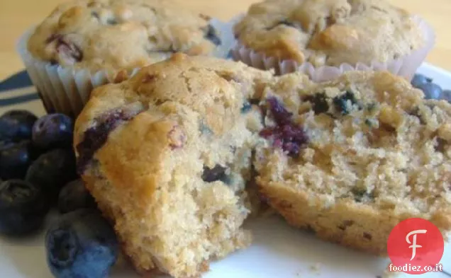 Muffin ai mirtilli al muesli