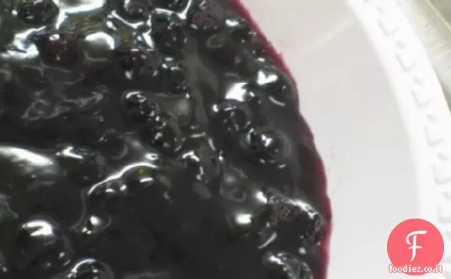 Perfetto mirtillo torta di riempimento