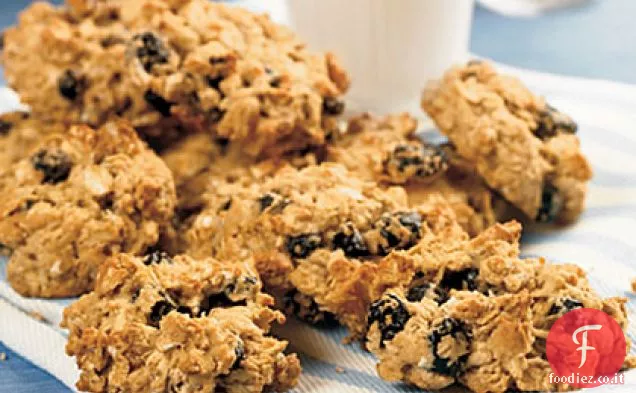 Biscotti di farina d'avena mirtillo-noce