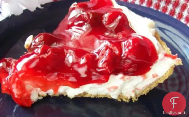 Torta di crema di ciliegia o mirtillo facile (No-Bake)