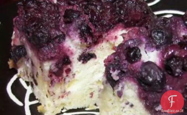 Torta al limone Mirtillo a testa in giù