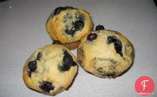 Muffin al mirtillo e limone