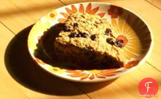 Focaccine di farina d'avena ai mirtilli