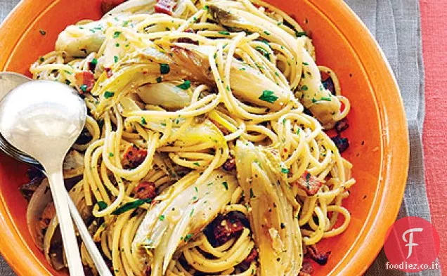 Spaghetti con Indivia e Pancetta