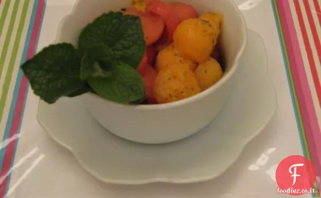 Muffin al melone e mirtilli rossi