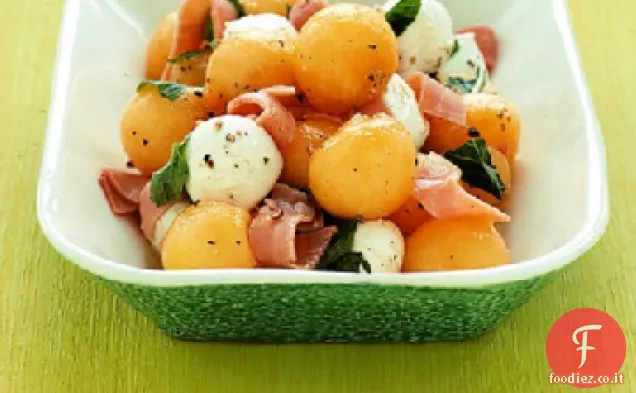 Insalata di Melone e Bocconcini alla Menta
