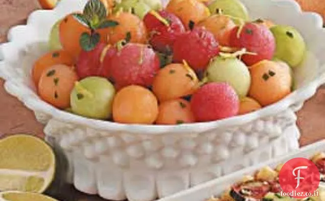 Prosciutto alla griglia con Ananas e Melone