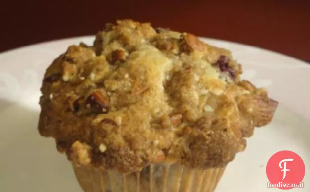 Muffin di amarena con Crumble di mandorle