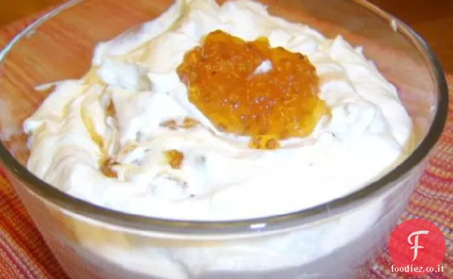 More di rovo con panna montata (Multekrem)