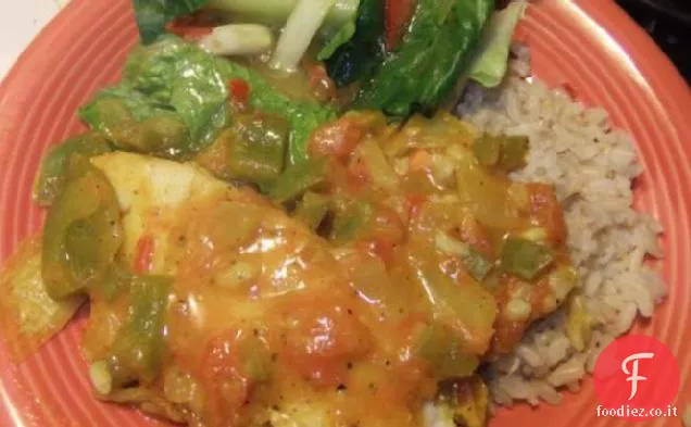 Pesce al curry di latte di cocco