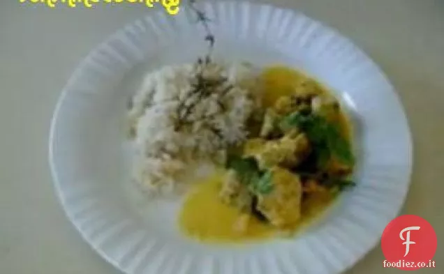 Solare pollo cotto Gustoso curry