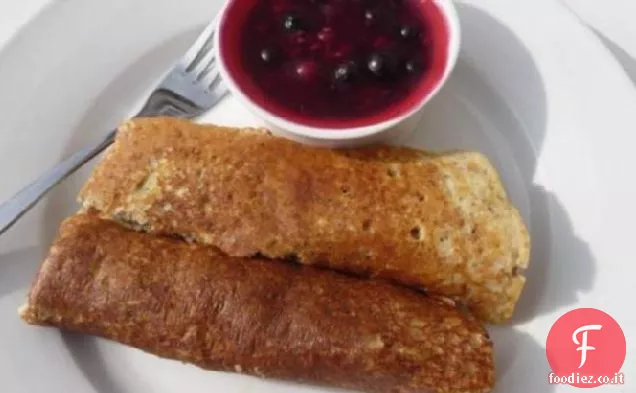 Frittelle a basso contenuto di carboidrati con farina di soia e cocco