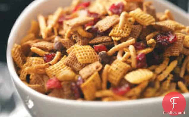 Miscela di snack Cran-arancia al curry