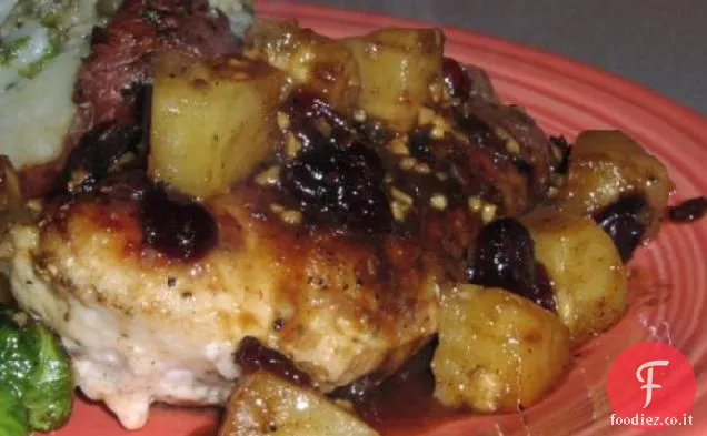 Pollo con salsa di mirtillo-Hoisin