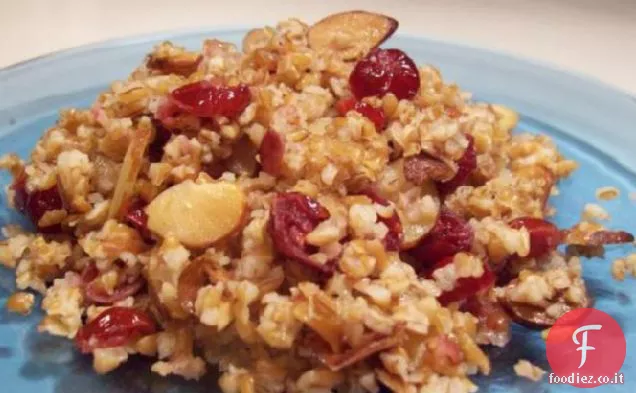 Bulgur Pilaf Con Mandorle e Mirtilli rossi