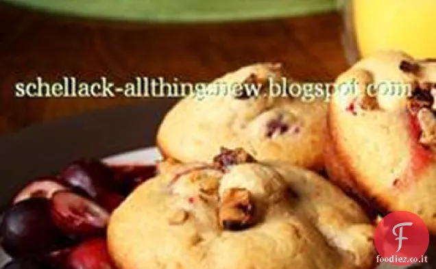 Muffin di noci pecan al mirtillo