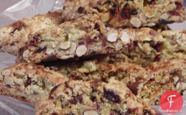 Biscotti alle Mandorle e Mirtilli rossi