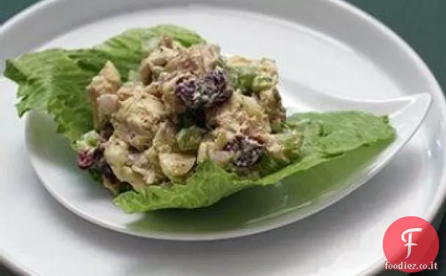 Autunno frutta e insalata di pollo