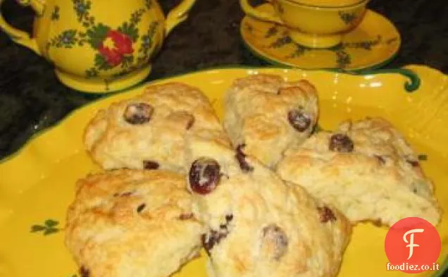 Focaccine al latticello di mirtillo e arancia