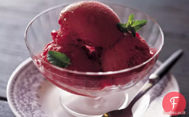 Sorbetto di mirtilli e agrumi