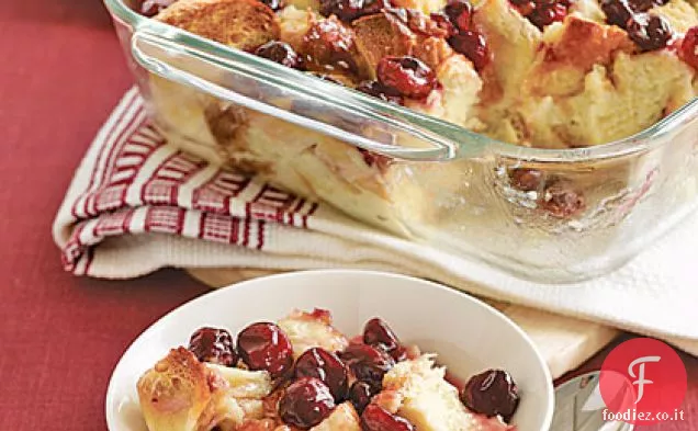 Budino di pane al mirtillo