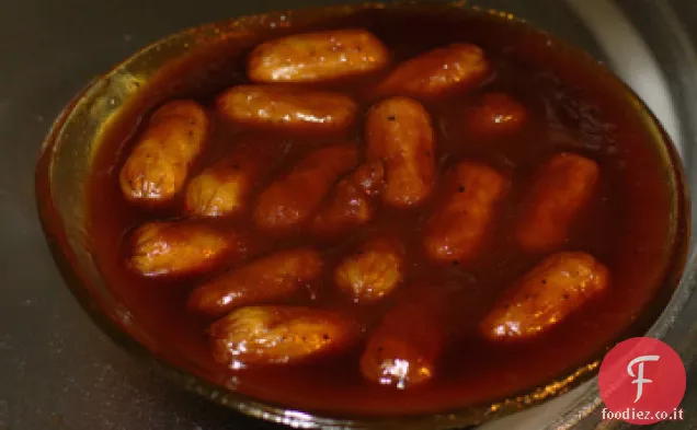 Franchi con salsa di mirtilli rossi