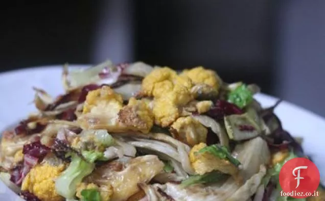 Insalata di Cavolfiore e Finocchi Arrosto con Indivia, Radicchio,