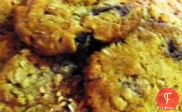 Biscotti di farina d'avena al mirtillo