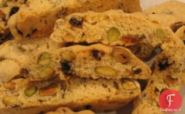 Biscotti al pistacchio di mirtillo