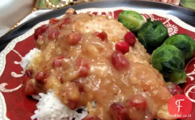 Crock Pot Pollo con mirtilli rossi