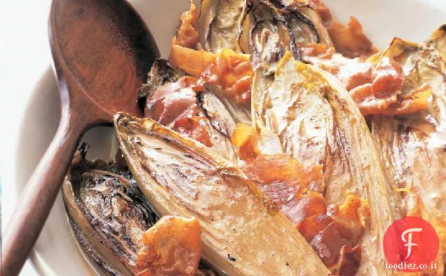 Indivia brasata con Prosciutto
