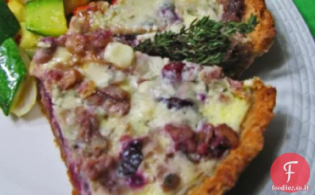 Crostata di noci al mirtillo