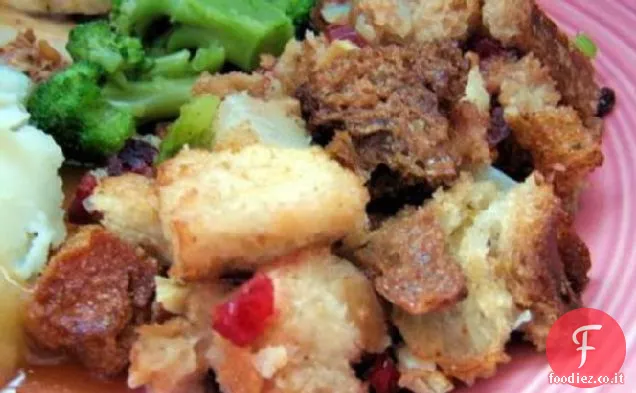 Ripieno di pollo arrosto con mirtilli rossi e timo
