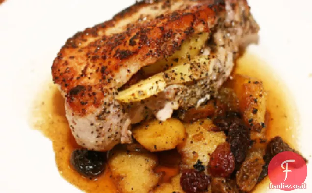 Braciole di maiale fruttate