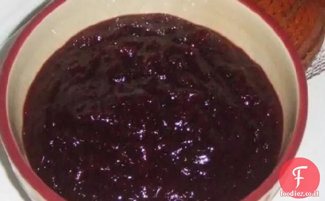 Salsa di mirtilli fatti in casa