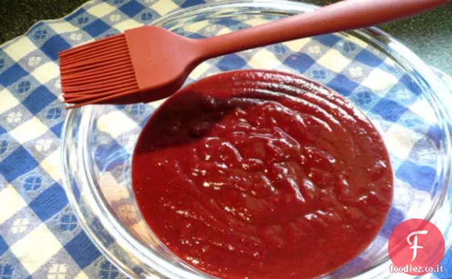 Salsa barbecue di mirtilli rossi
