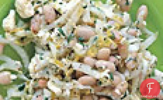 Insalata di cavolfiore, fagioli bianchi e feta