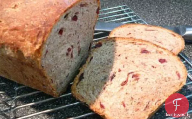 Pane di segale con mirtilli secchi e noci pecan tostate (macchina per il pane)