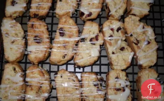 Biscotti al Cioccolato Bianco Mirtillo Mandorla