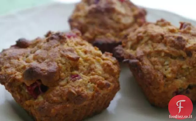 Muffin di farina d'avena al mirtillo