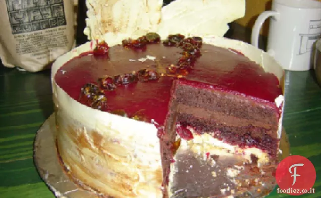 Torta al cioccolato Noce mirtillo