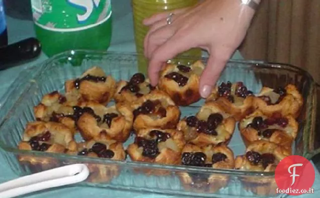 Bignè di pere e formaggi erborinati