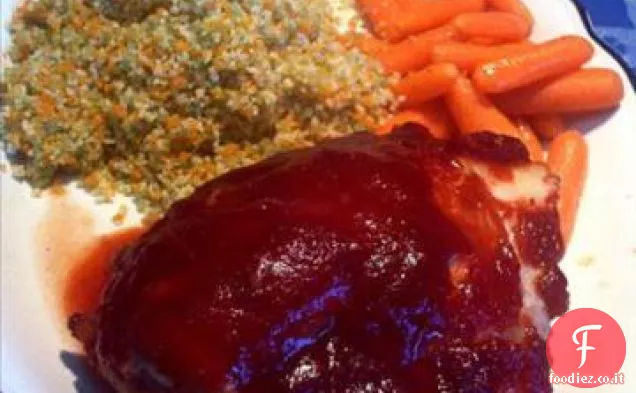 Pollo al mirtillo