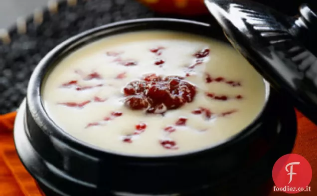 Zuppa di bulbo oculare iniettata di sangue di Halloween