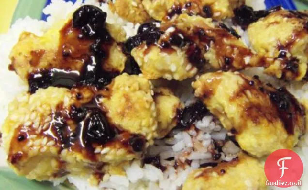 Pollo al sesamo con salsa di immersione