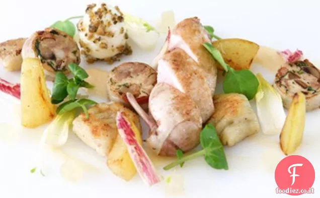 Insalata di pere, quaglie, Noci e Stilton