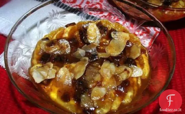 Dessert rinfrescante all'arancia