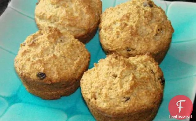 Muffin all'uvetta o alla crusca di dattero